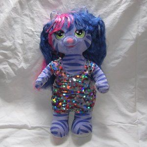 Build A Bear Honey Girls TEEGAN Cat Rock Star wearing Sequin Dress
